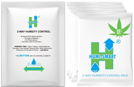 Humi-Smart 58% RH 2-Way Humidity Control Packet â€“ 60 Gram 4 Pack