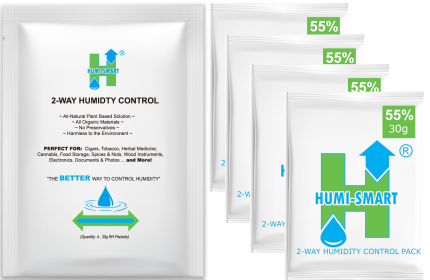 Humi-Smart 55% RH 2-Way Humidity Control Packet â€“ 30 Gram 4 Pack