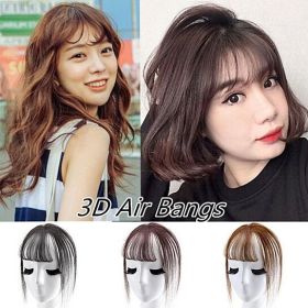 Fashion 3D Air Fringe Ultra-thin Seamless Fake Bang Wig Hair Extension Hairpiece (Color: 2)