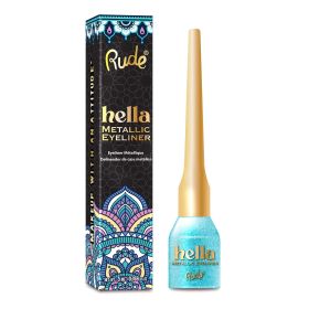 RUDE Hella Metallic Eyeliner (Color: Aquamarine)
