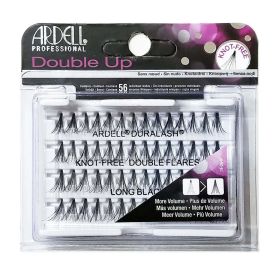 ARDELL Professional Double Individuals Knot-Free Double Flares (Color: Long Black)