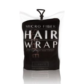 Sleek'e Microfiber Hair Wrap (Color: BLACK)