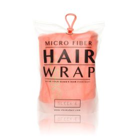 Sleek'e Microfiber Hair Wrap (Color: Coral)