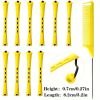 10pcs Professional Hair Perm Rods with Comb and Elastic Rubber Bands - Short Curlers for Perfect Hair Styling and Hairdressing